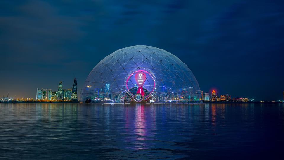 Local fans and tourists gather at Doha Fan zone for Qatar vs Senegal