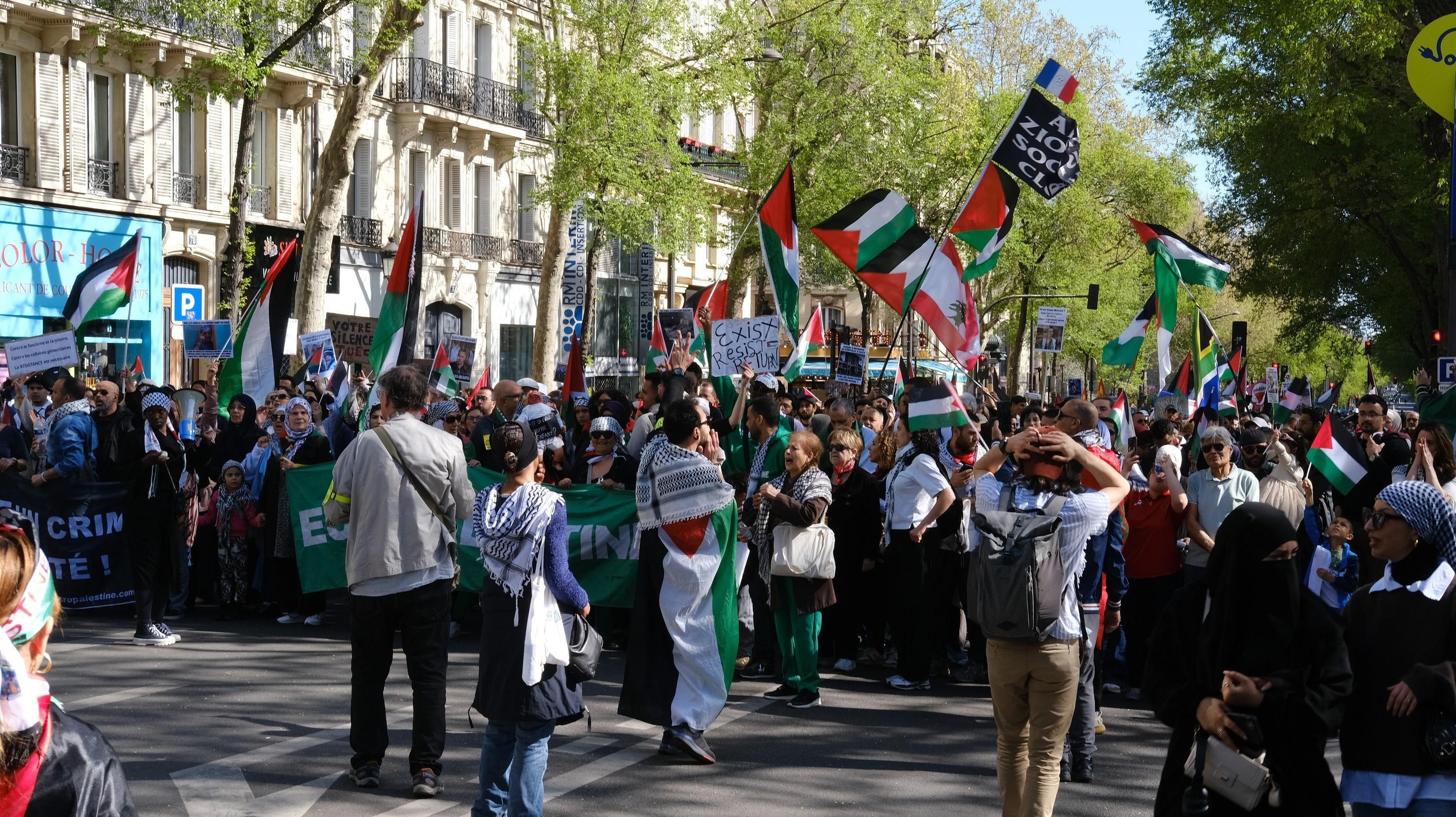 ?  Live: Pro-Palestine supporters march in Paris on UN Solidarity Day