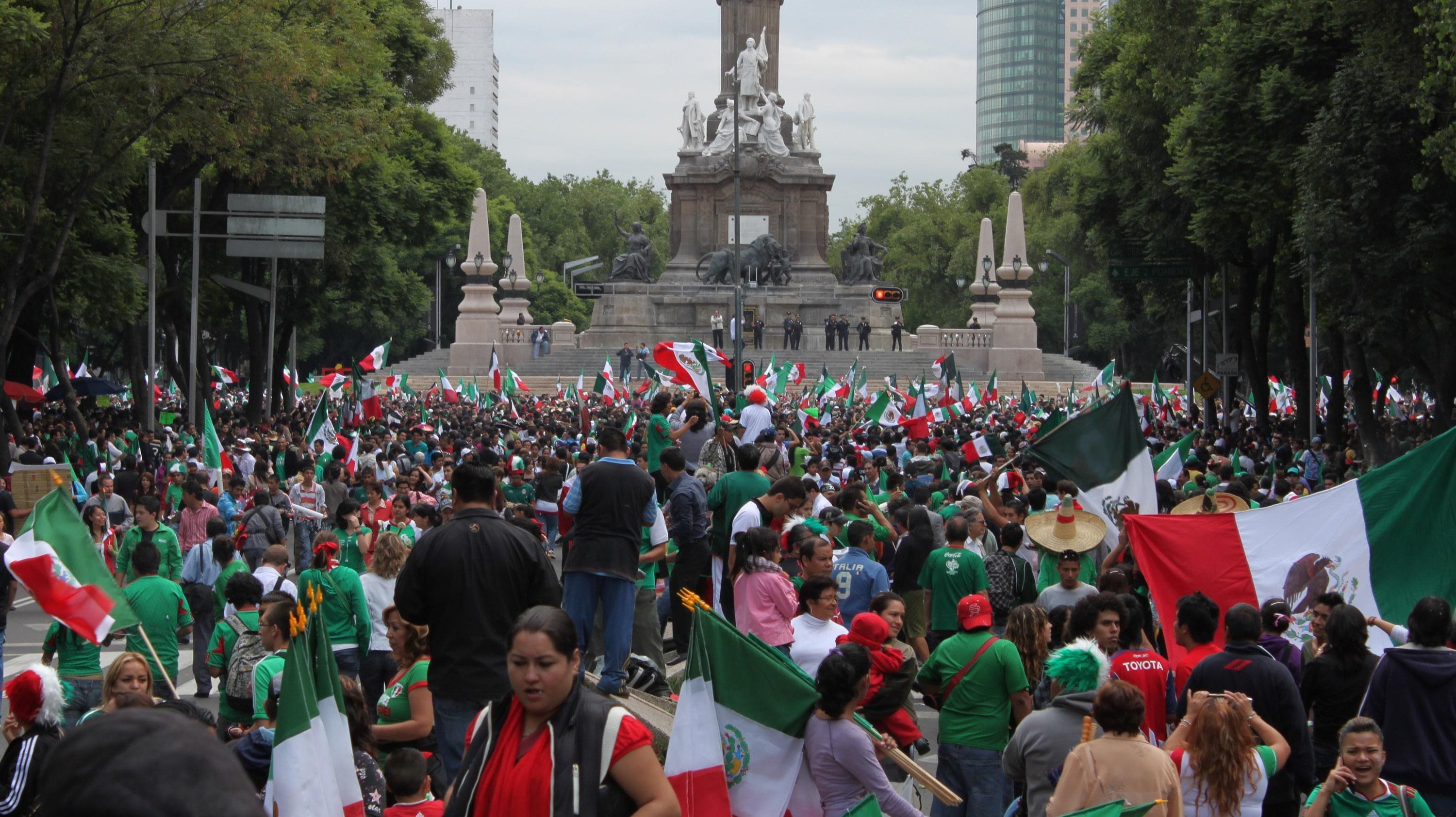?  Live: Fans flood Mexico City streets after Worl
