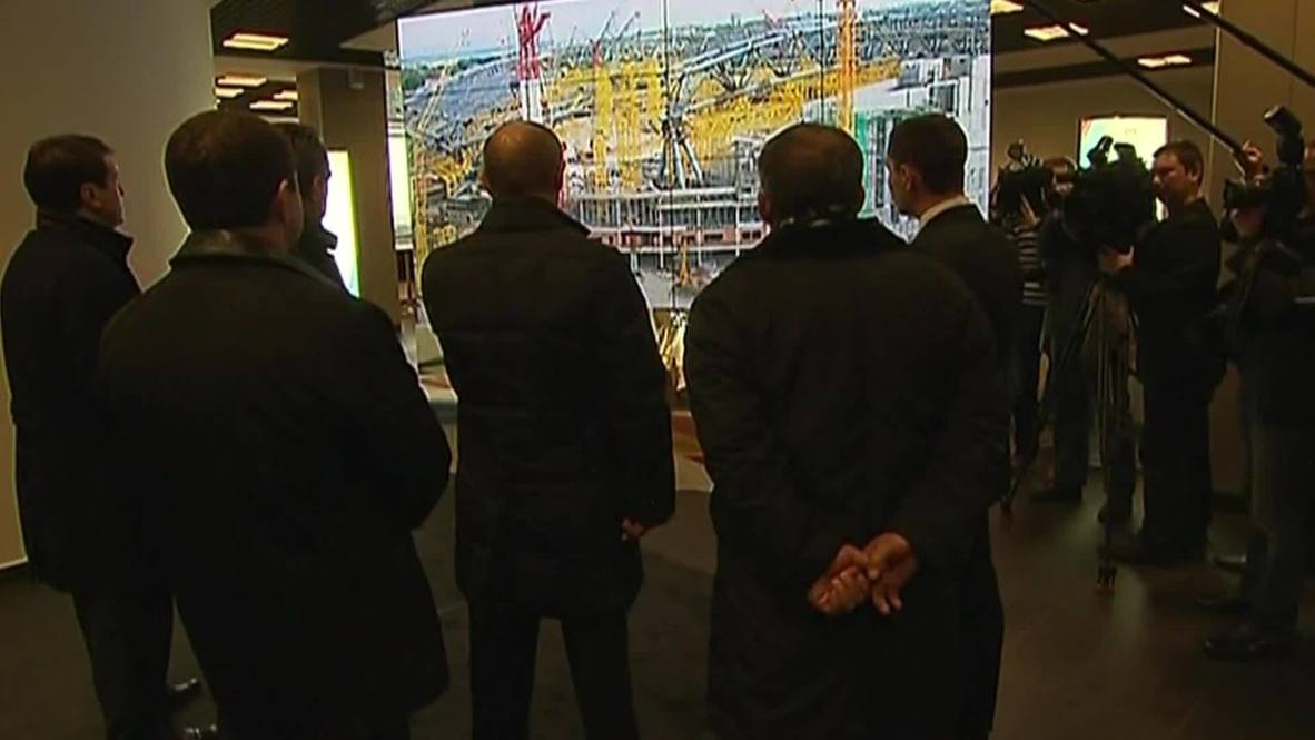Russia: Putin inspects the Palace of Water Sports for the 2013 World Summer Universiade Games