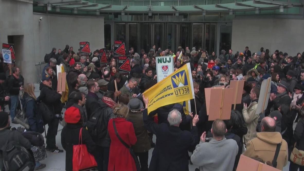 UK: BBC staff strike as thousands of jobs lost