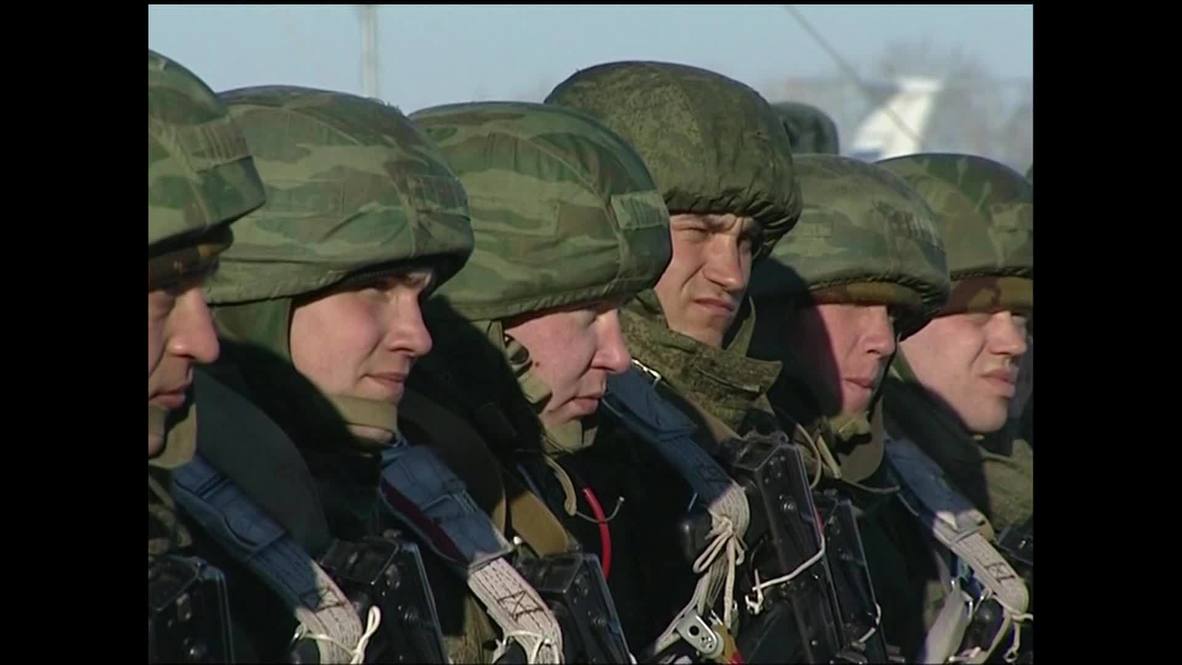 Russia: Marines prepare to skydive into Black Sea basin