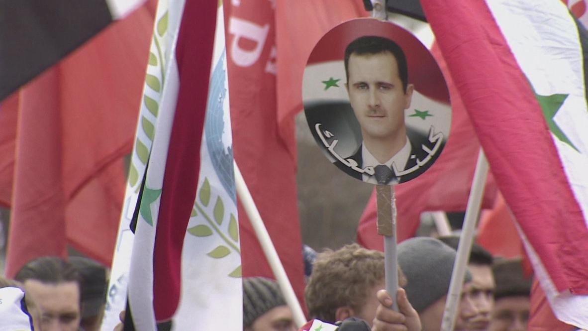 Russia: Muscovites rally in support of Syrian government