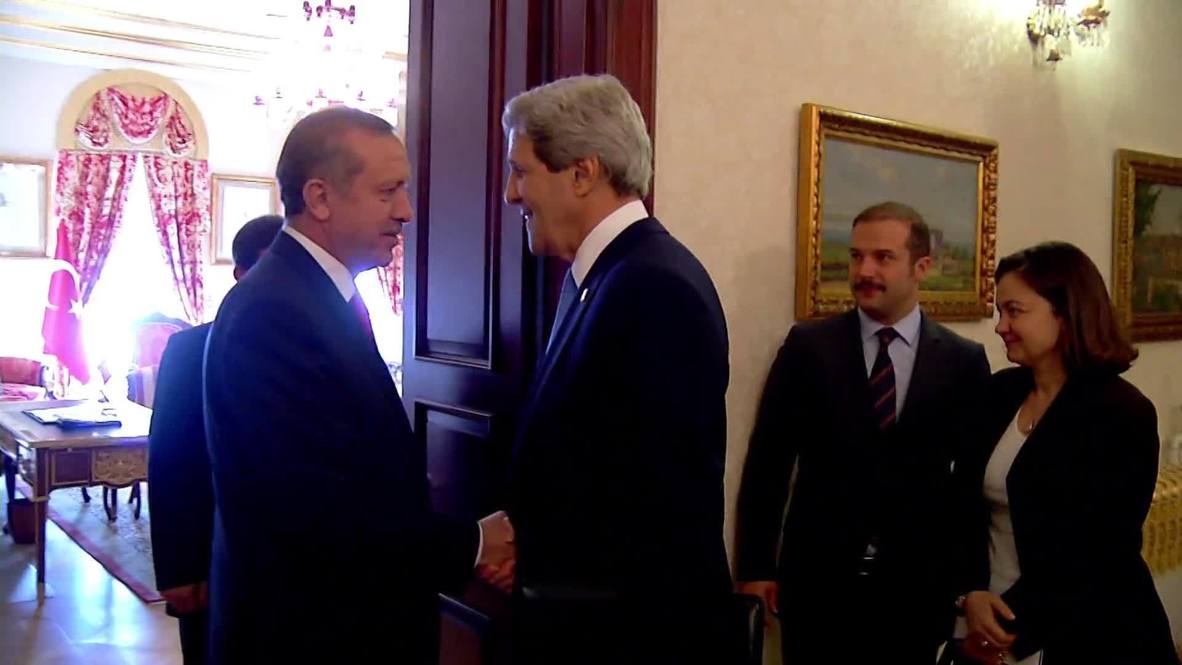 Turkey: Kerry meets Erdogan post joint news conference