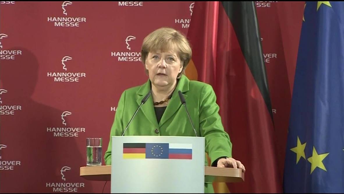 Germany: Putin and Merkel open world's biggest tech and industry expo