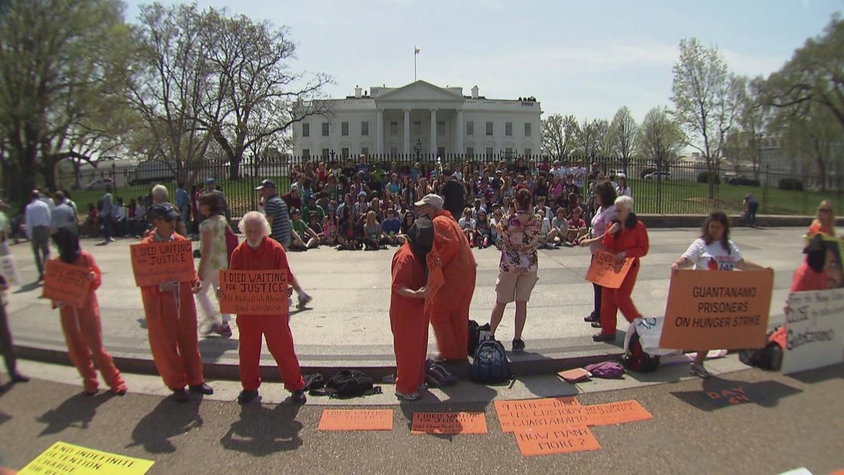 USA: Gitmo protests reach Obama's backyard