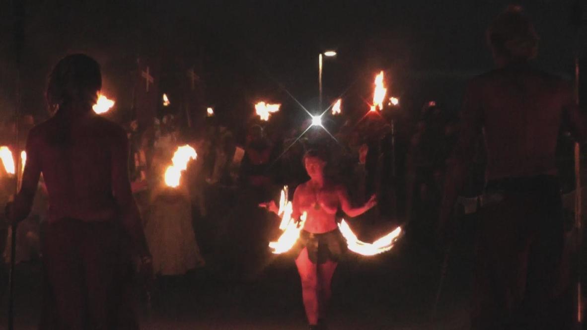 UK: Beltane fire festival sets Edinburgh ablaze