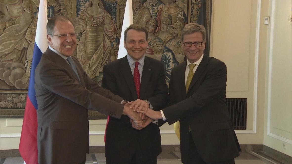 Poland: Sikorski, Lavrov and Westerwelle discuss Syria and Kaliningrad