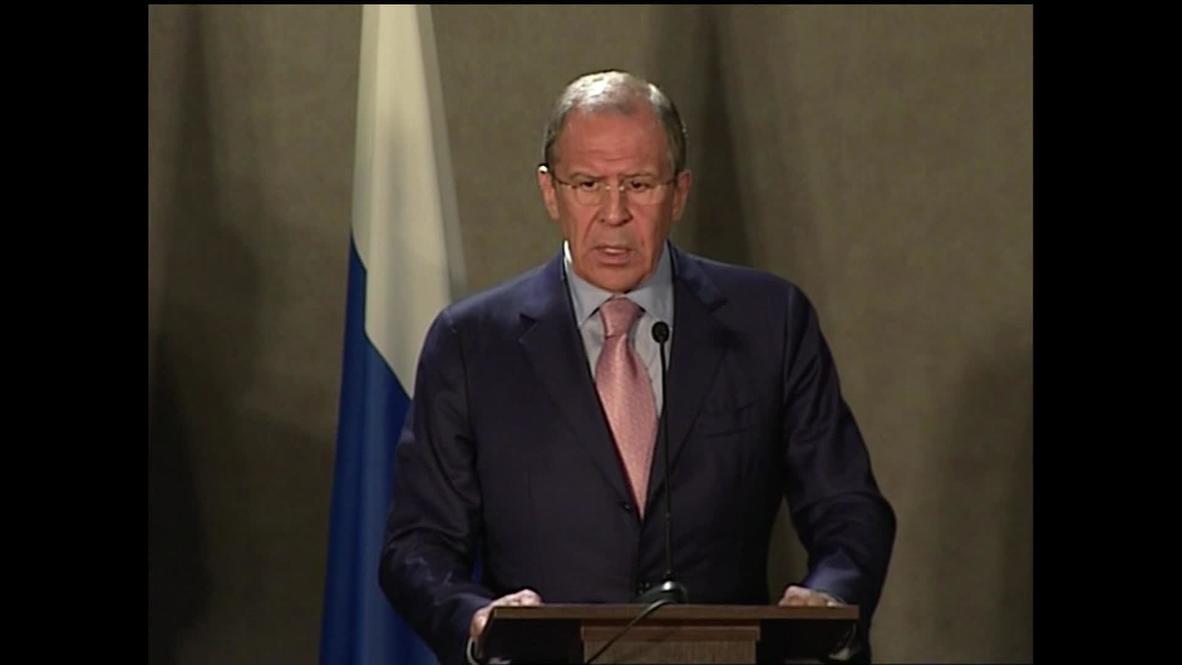 Russia: Lavrov says arms to Syria legal so drop the sensationalism