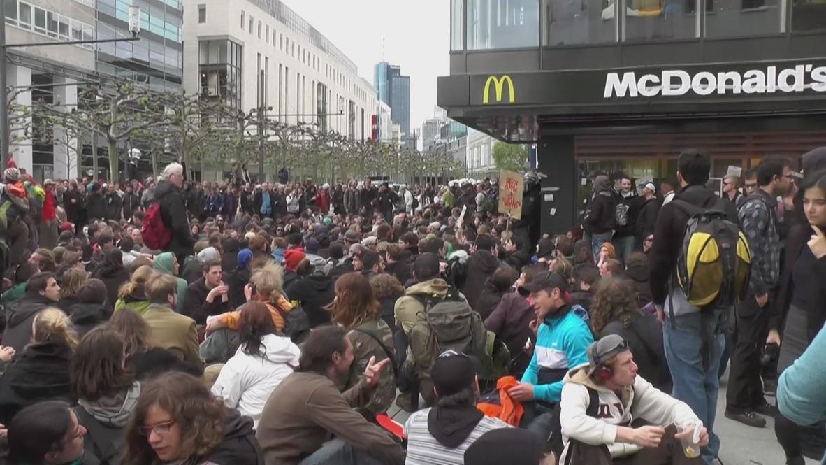 Germany: McDonald's shut down by Blockupy protesters