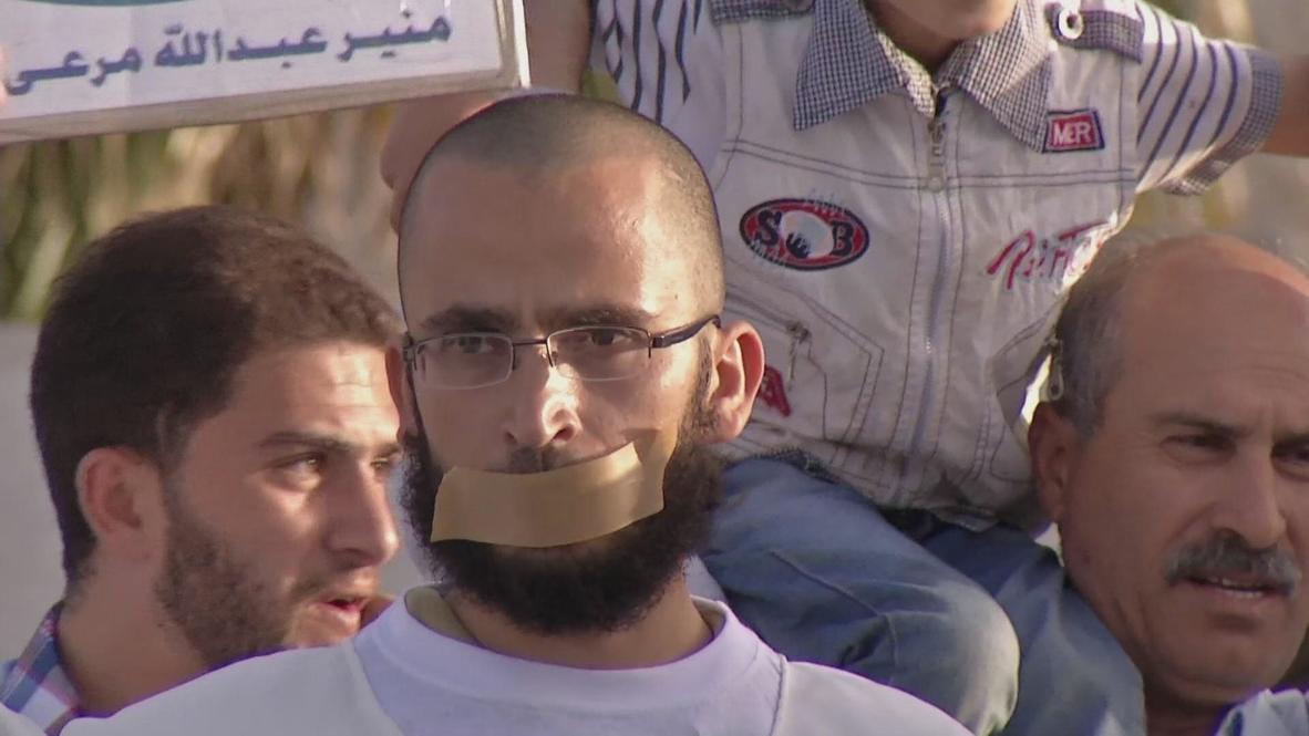 Jordan: Jordanians demand Israel release hunger strikers