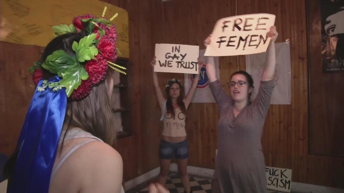 Spain: Fresh FEMEN recruits in training