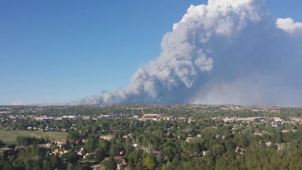USA: Black Forest fire threatens thousands in Colorado