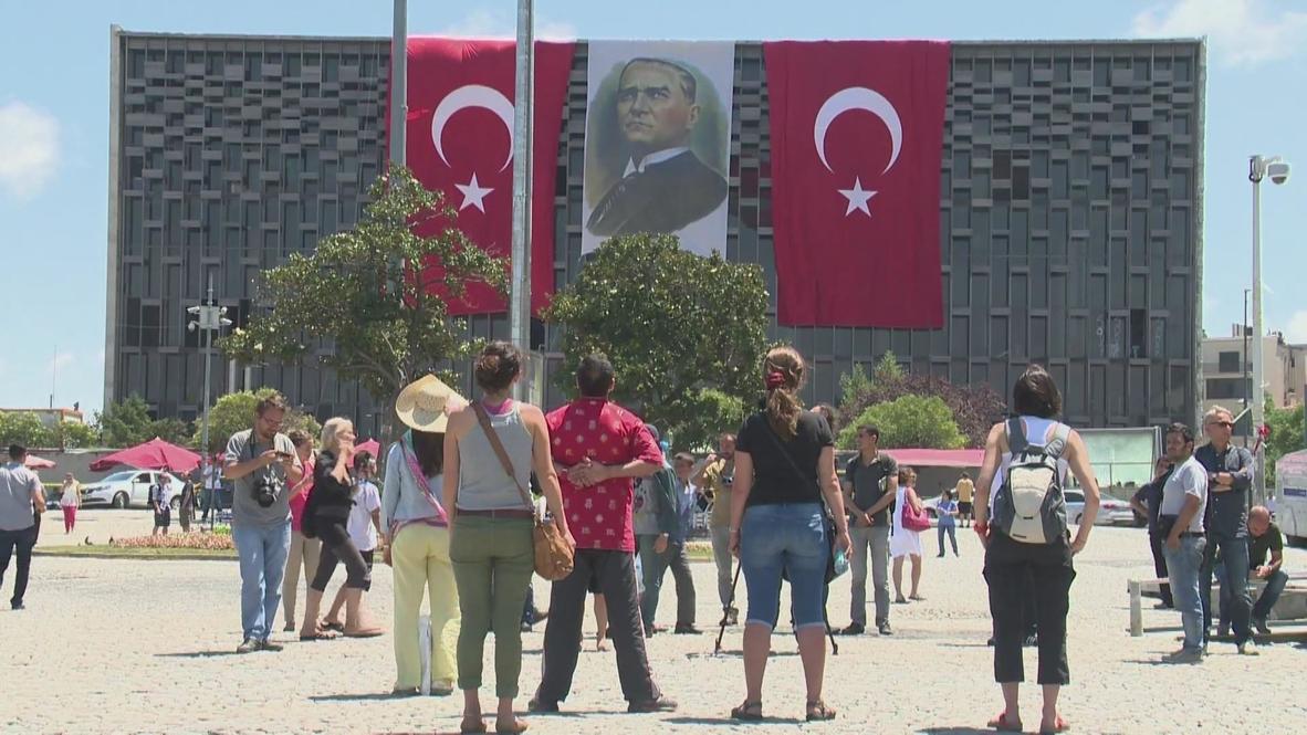 Turkey: Lone standing man sparks new type of protest on Taksim Square