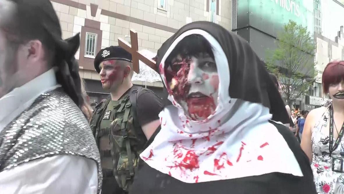UK: Zombies invade Birmingham for a good cause