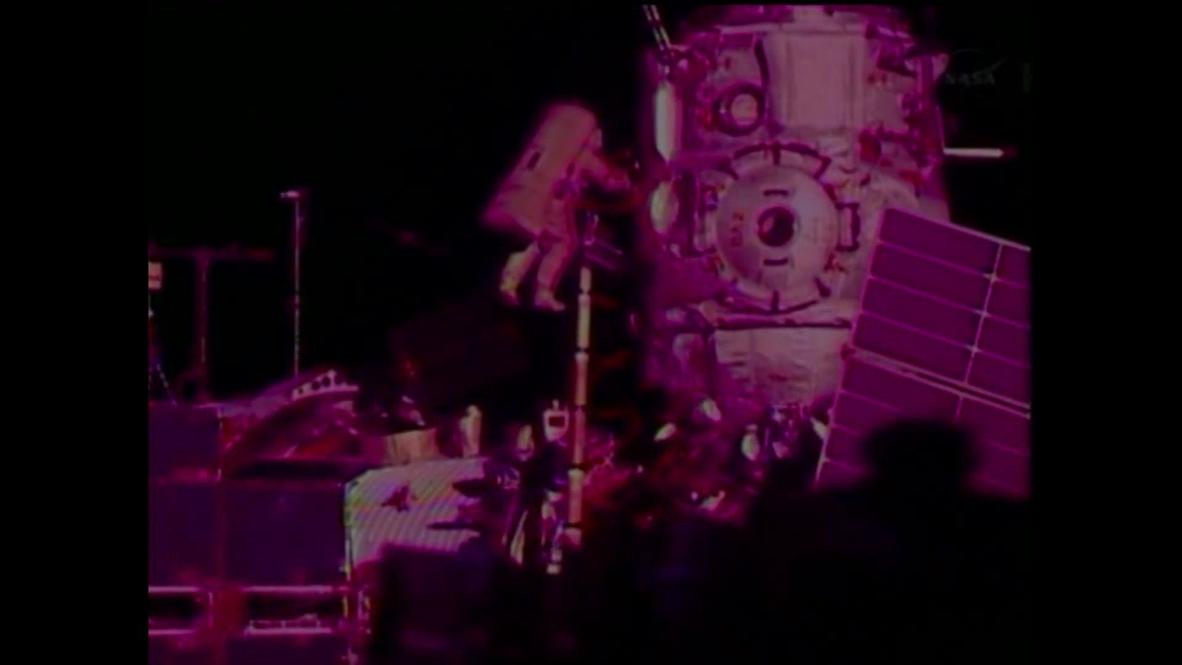 Space: Cosmonauts on 398-minute spacewalk for future lab