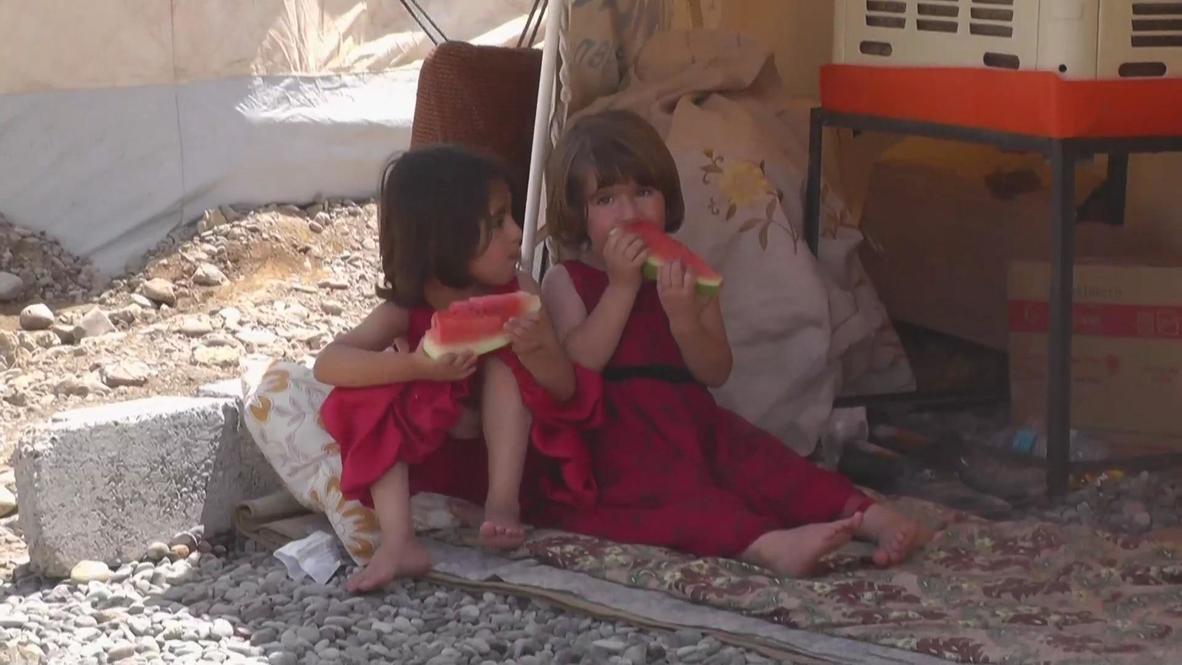 Iraq: Thousands of Syrian children flood new refugee camp