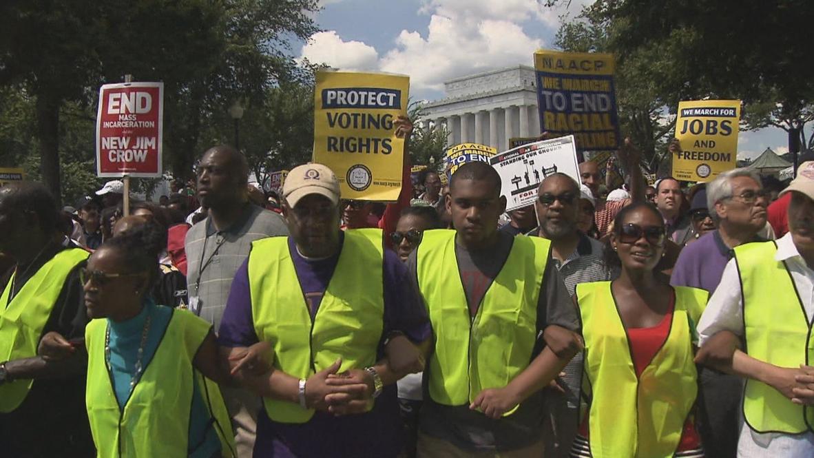 USA: Protesters march for Luther Kings' dream
