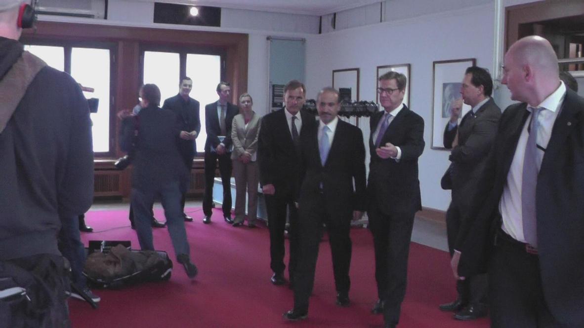 Germany: Westerwelle welcomes Syrian National Coalition leader