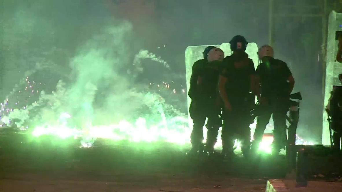 Turkey: Protesters set streets ablaze with fireworks