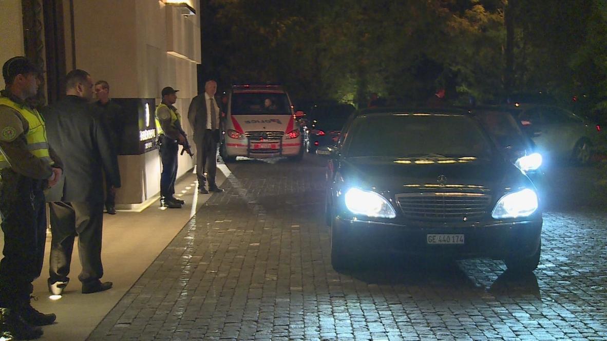 Switzerland: Lavrov leaves following a long day of Syria discussions