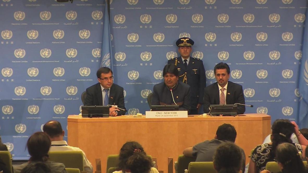 UN: Bolivia no longer "defined by the IMF" - Morales