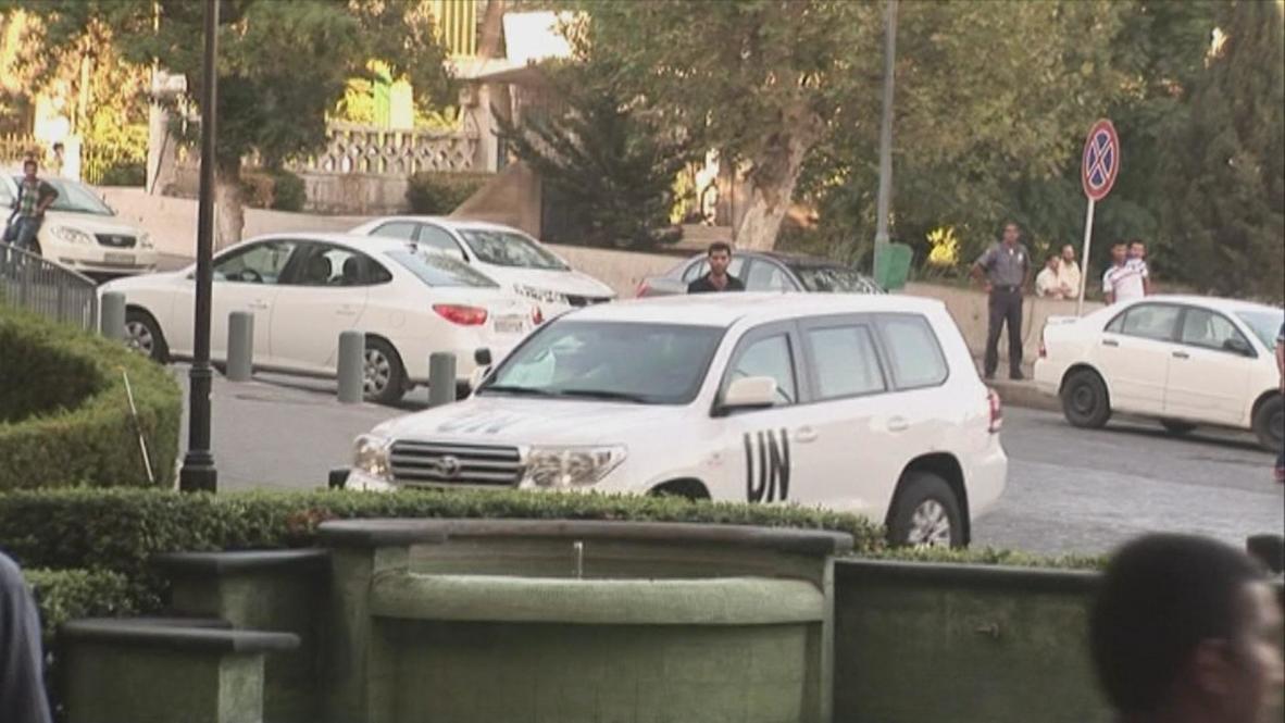 Syria: OPCW chemical weapons inspectors arrive in Damascus