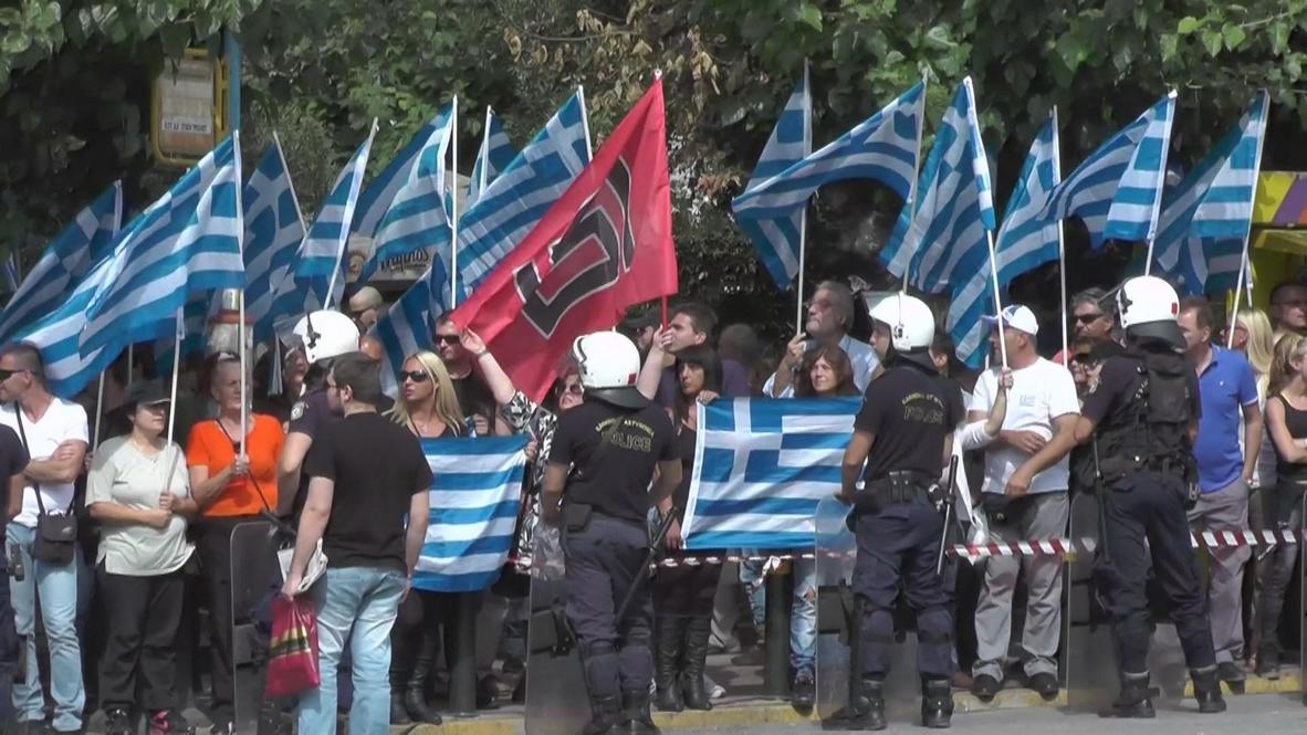 Greece: Golden Dawn's founding father arrives in court