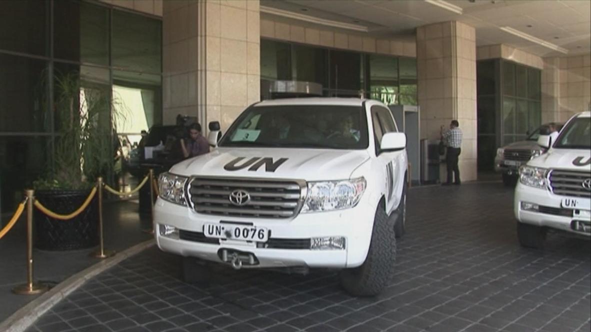 Syria: OPCW inspectors head for talks at Foreign Affairs Ministry