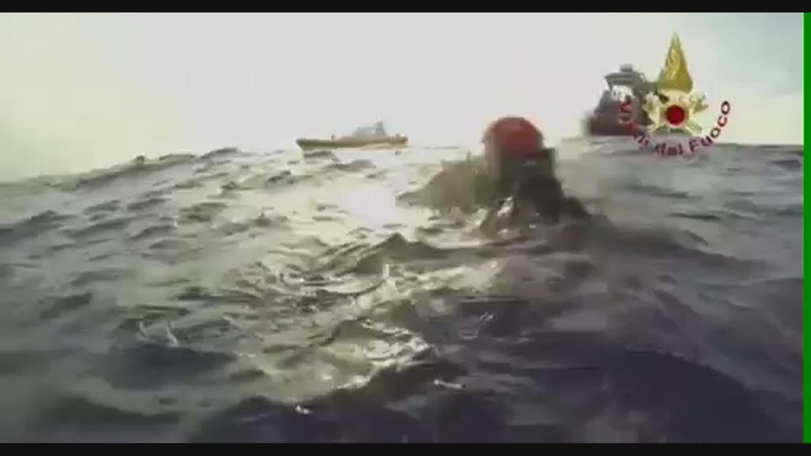 Italy: Divers find sunken migrant vessel on ocean floor