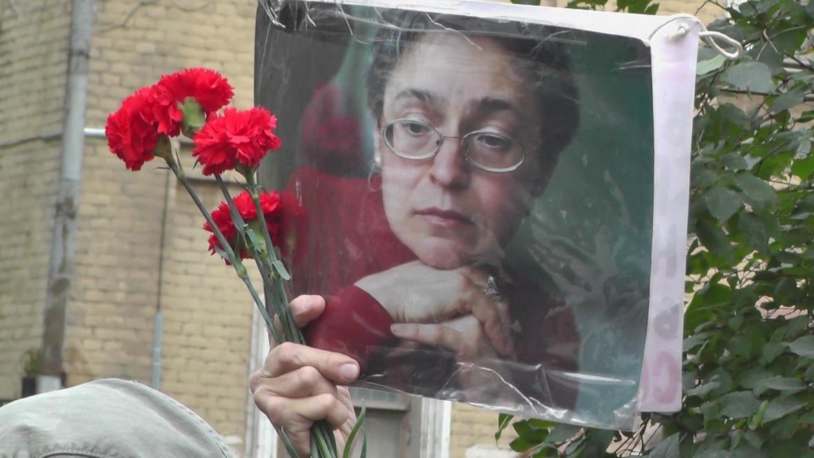Russia: Opposition newspaper unveils memorial for murdered journalist Politkovskaya