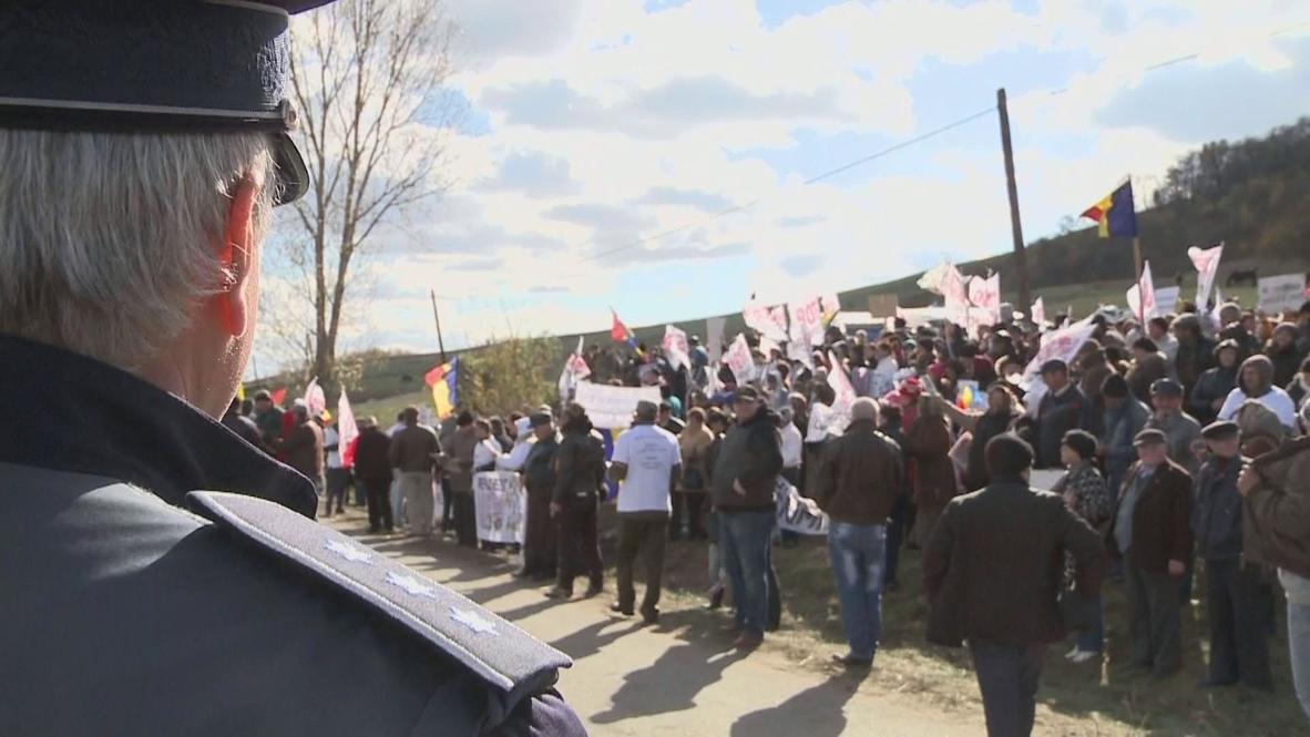 Romania: 'Frack off Chevron!' say villagers