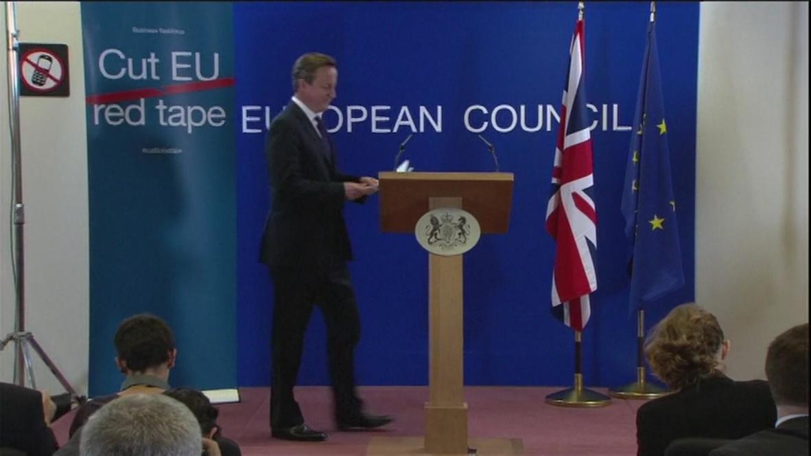 Belgium: Snowden shows people how to evade surveillance, Cameron