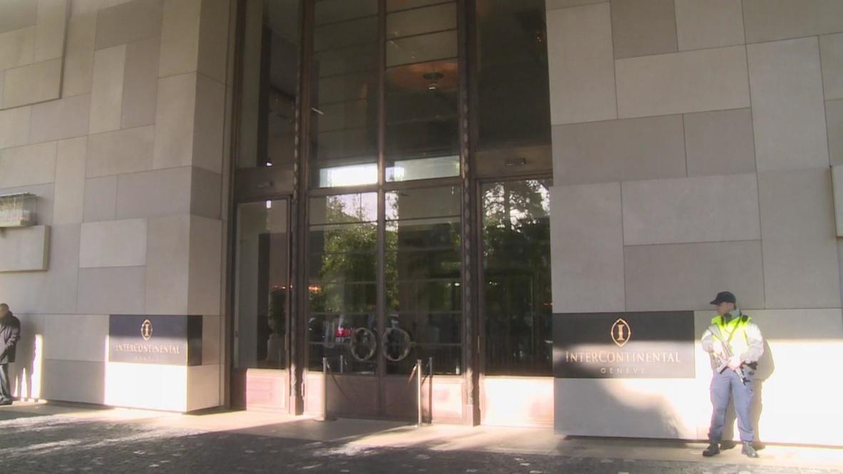 Switzerland: Hague arrives at InterContinental for Iran nuclear talks