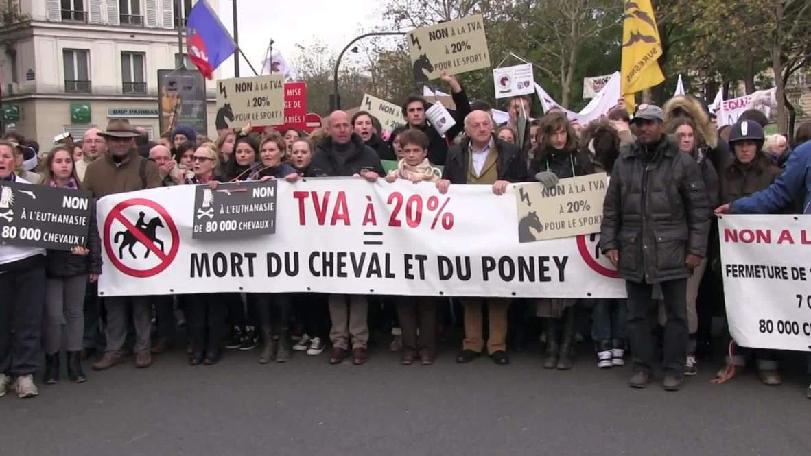 France: Pony club storms the Bastille