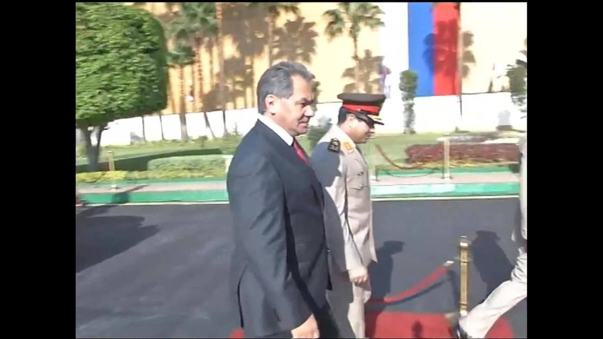 Egypt: Russia's Shoigu in Cairo to strengthen bilateral ties