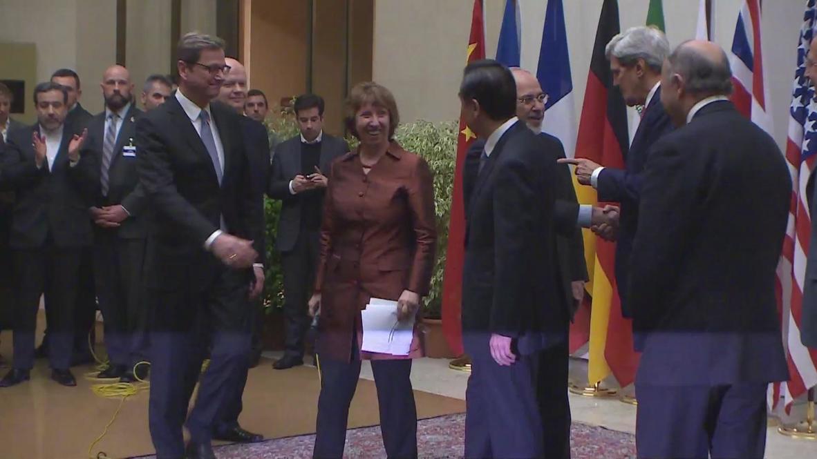 Switzerland: Handshakes and hugs after Iran nuclear talks end