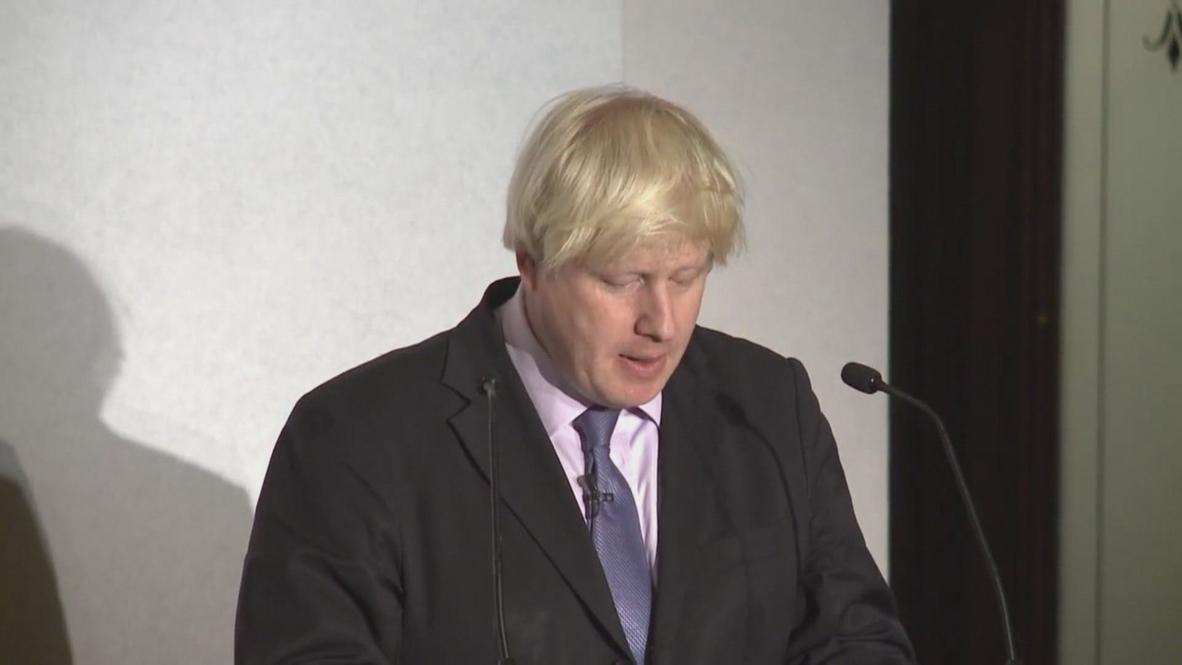 UK: Boris Johnson claims inequality "useful" during Thatcher speech