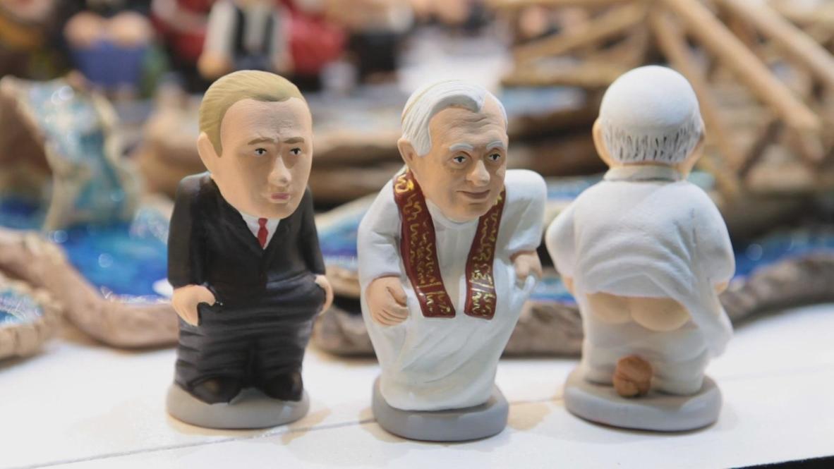 Spain: Putin and Pope "shitters" on sale for Christmas