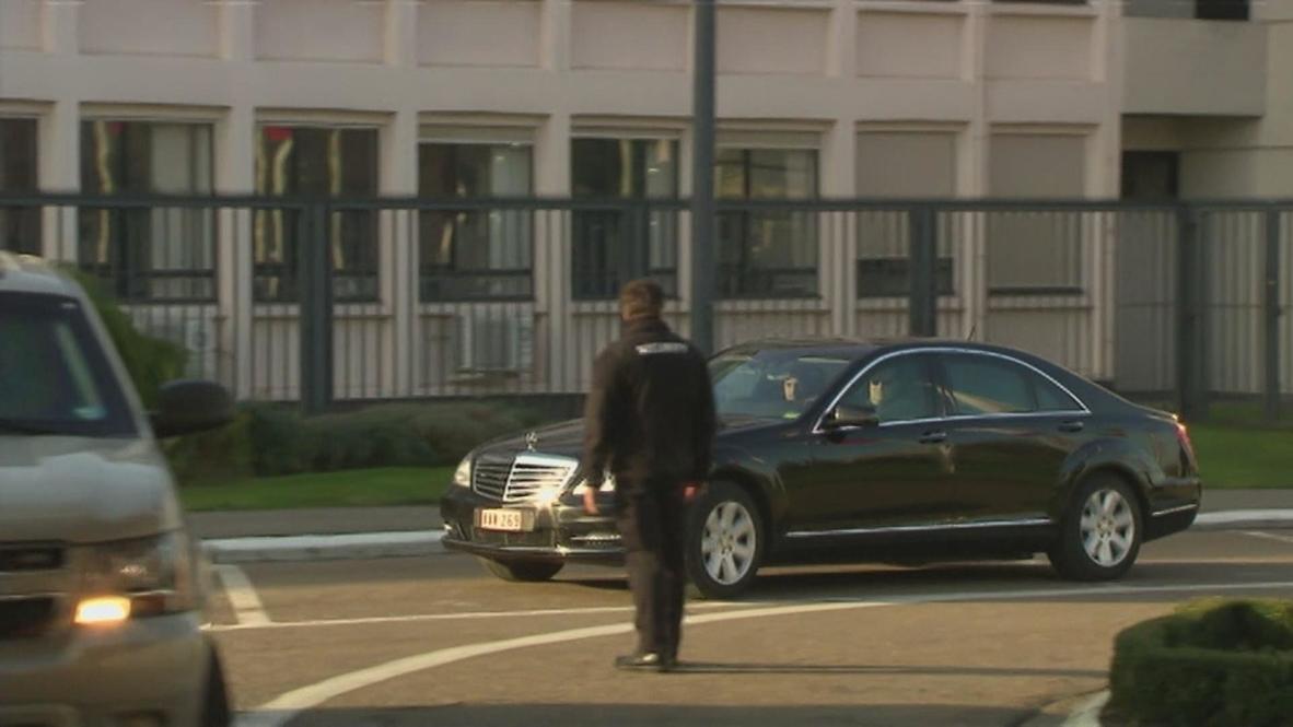 Belgium: Kerry arrives at NATO headquaters