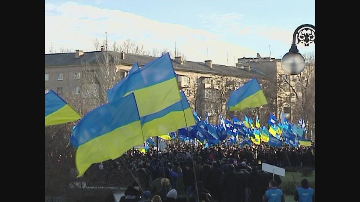 Ukraine: Donetsk voices opposition to pro-EU rallies