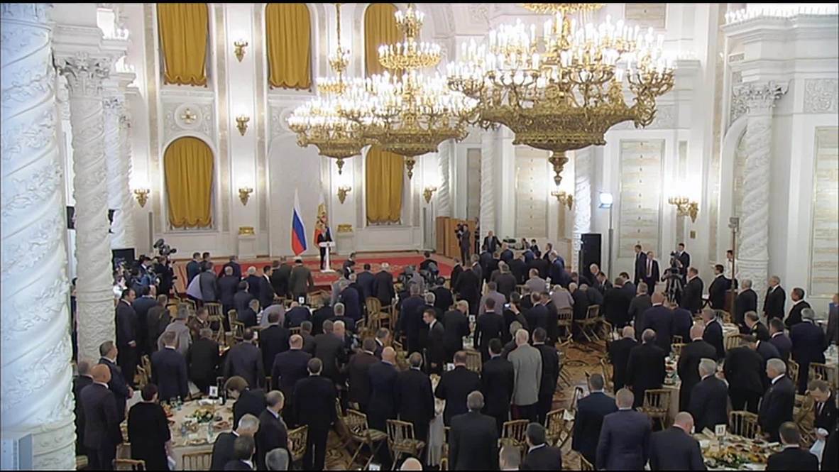 Russia: Putin receives heroes of Russia and USSR in Kremlin