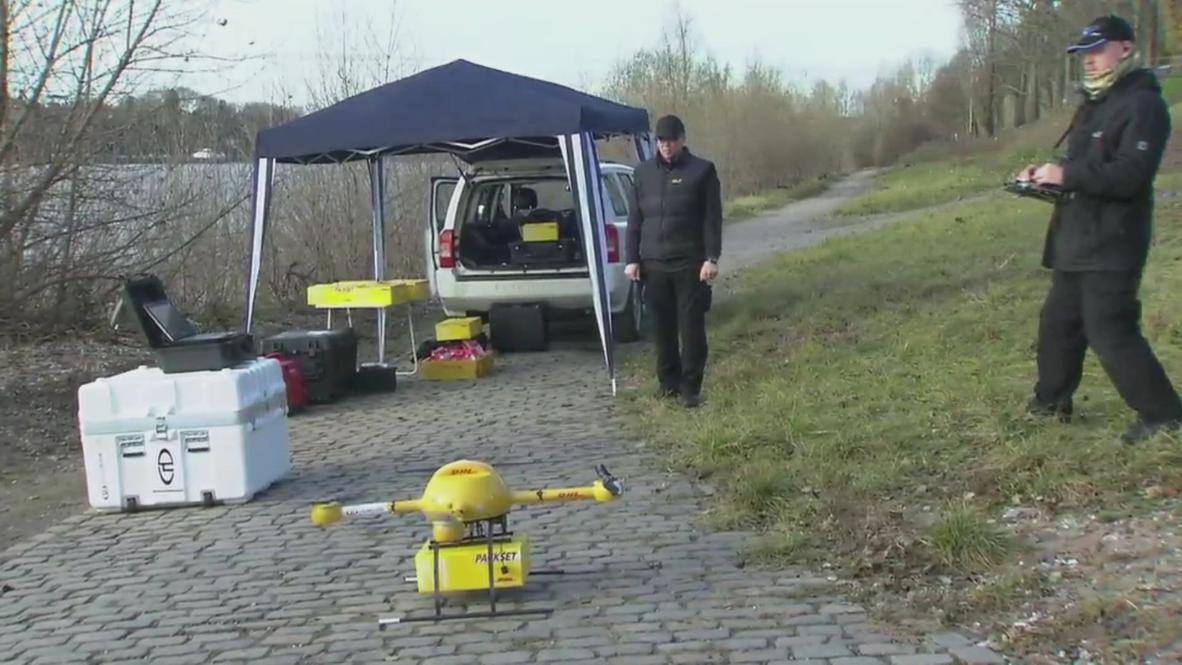 Germany: Deutsche Post DHL tests their new 'Paketkopter' drone