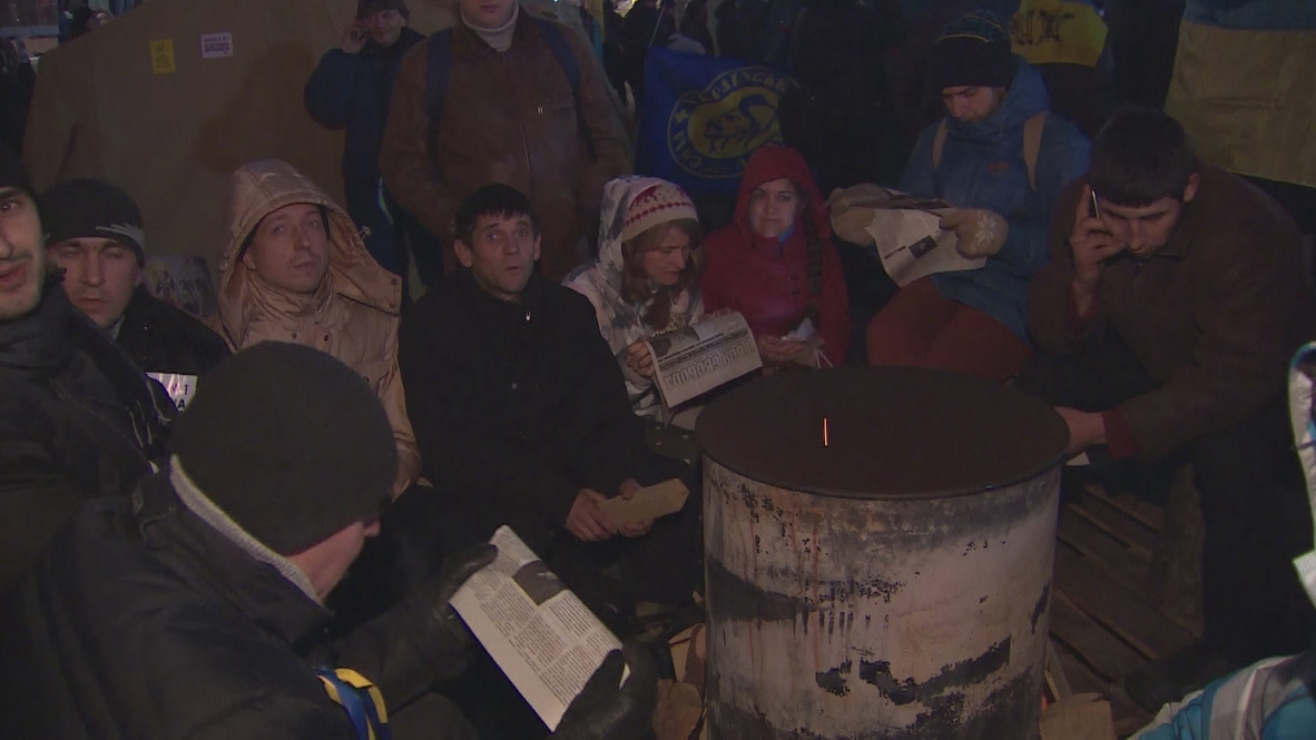 Ukraine: Tea, stew and dance the arms to battle winter's bite