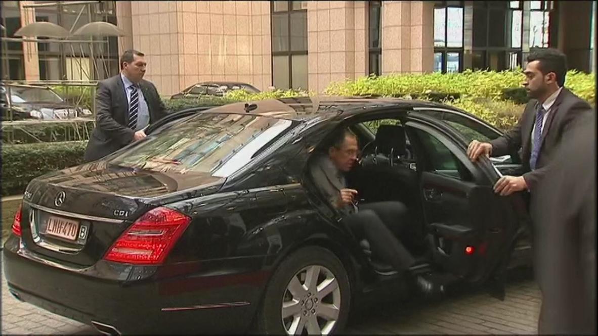 Belgium: Lavrov arrives in Brussels for Ashton meeting