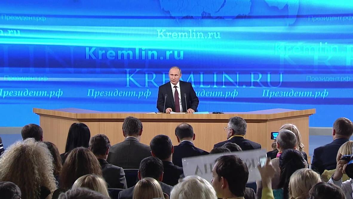 Russia: Ukraine top of the agenda at Putin marathon press conference