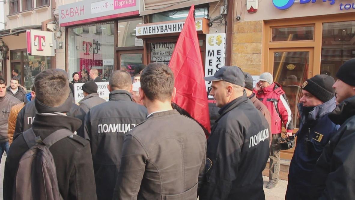 Macedonia: Protesters attempt to topple imperial Tsar