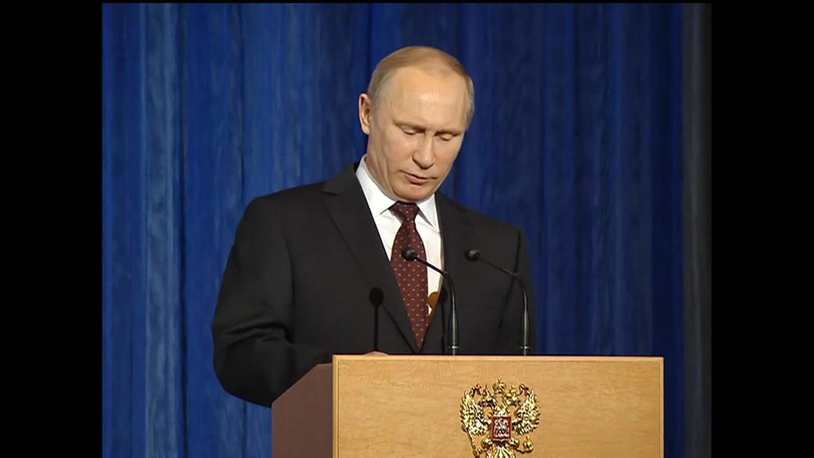 Russia: We must 'resist' methods that 'weaken Russia's influence' - Putin