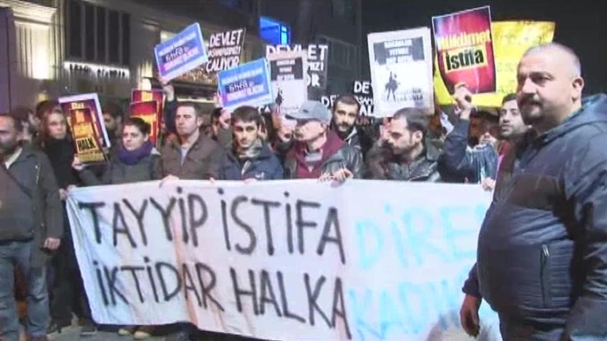 Turkey: Hundreds protest against corruption