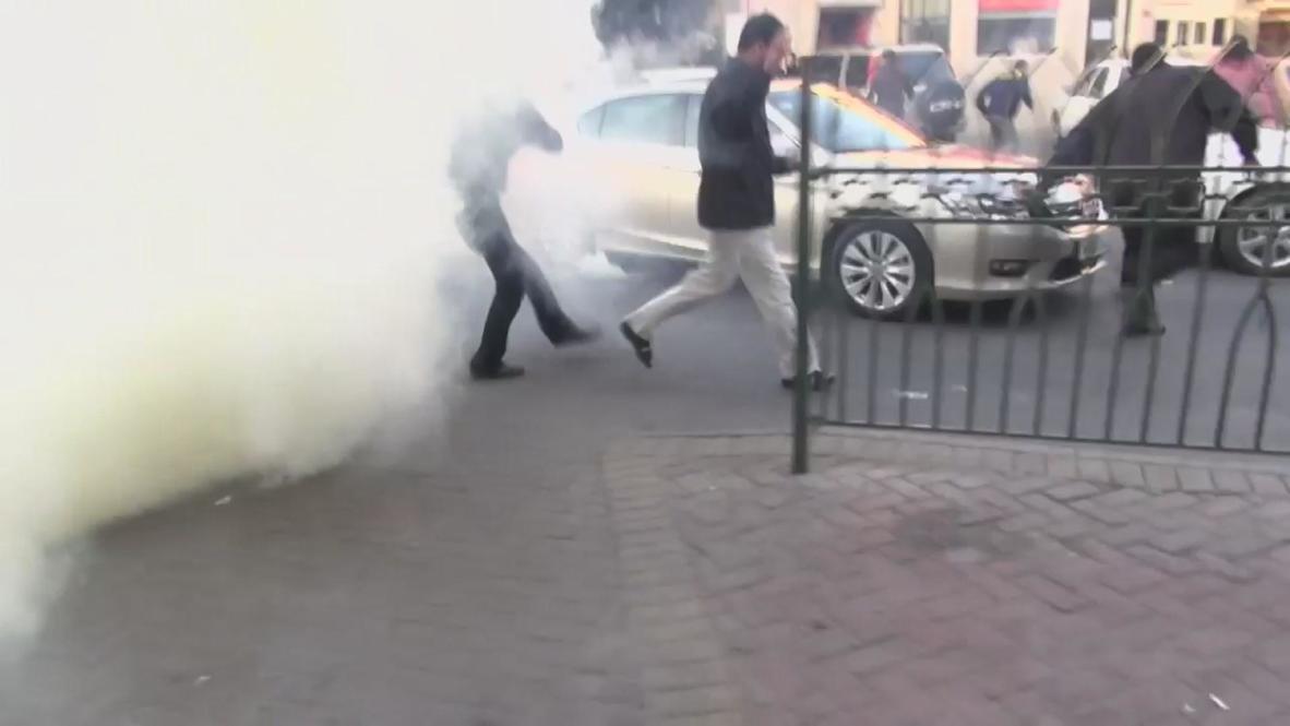 Bahrain: Clouds of tear gas engulf streets as protests quashed